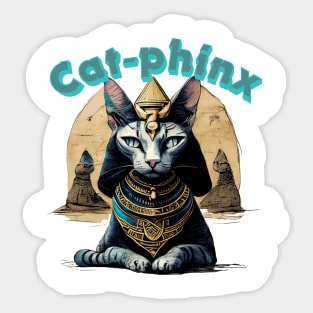 A cat of the Egyptian Sphinx. Sticker